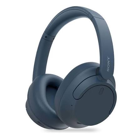 Sony WH-CH520 Wireless Bluetooth Headphones On Ear with Mic, Up to 50Hrs Battery, Quick Charge, DSEE Upscale, Multipoint Connectivity, Voice Assistant, Customized EQ-Blue Model : YY2958